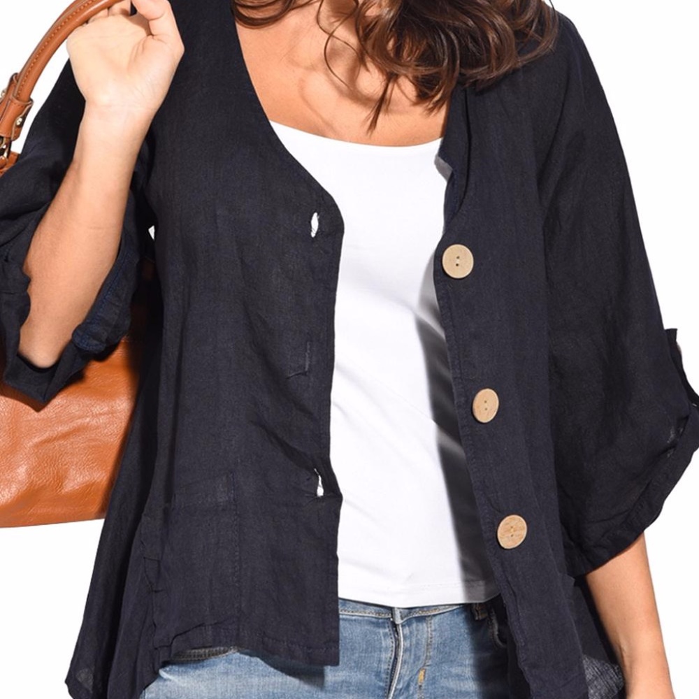Abby Khaki Roll Tab Sleeve Button Up Shirt